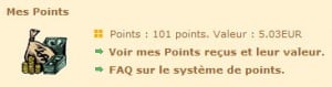 Points fidélités