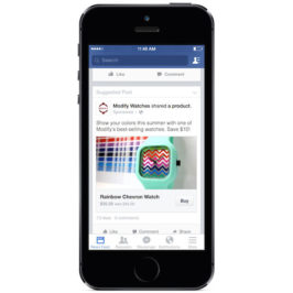 Facebook teste un bouton d’achat