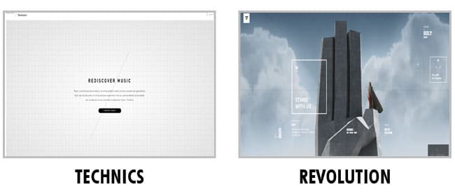 Exemple de Layout : Technics et Revolution