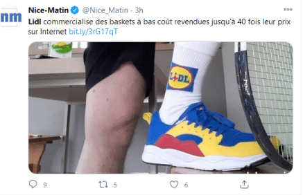 revendre basket Lidl