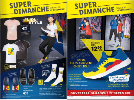 Pub marque Lidl sneakers